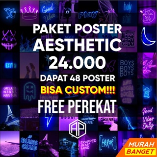 Poster Dinding Aesthetic Isi 48 Lembar | Poster Aesthetic | Poster Kamar Asthetic | Poster Vintage | Poster Anime Poster Retro Vintage  Poster BTS