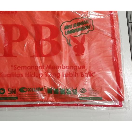 

SALE! KANTONG PLASTIK KRESEK JUMBO RAMAH LINGKUNGAN UKURAN 50 MERAH