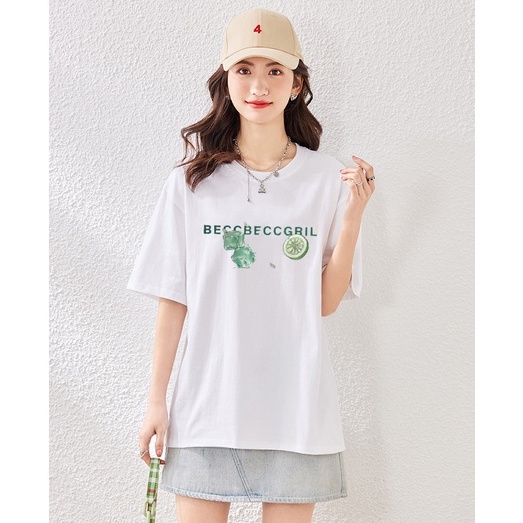 Kaos Pendek Katun / Kaos Atasan Wanita Import / Premium Young T-shirt Korean