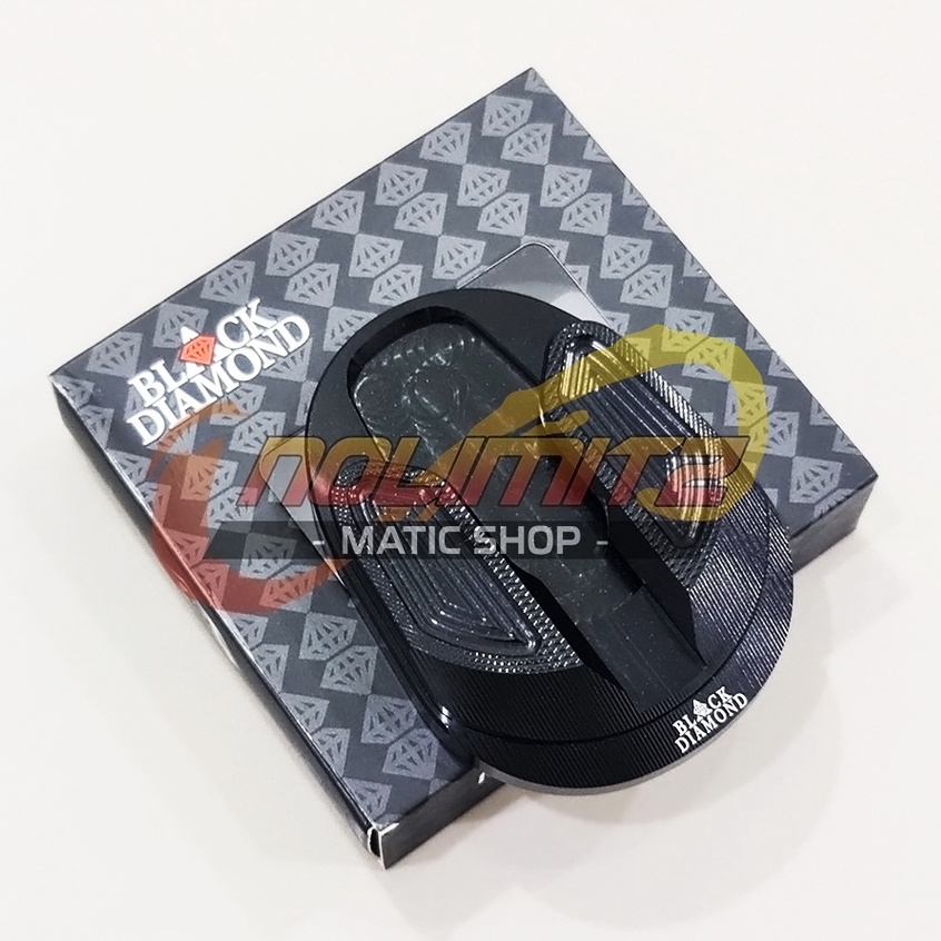 Cover Dudukan Sepatu Tapal Standar Samping Black Diamond Yamaha NMAX