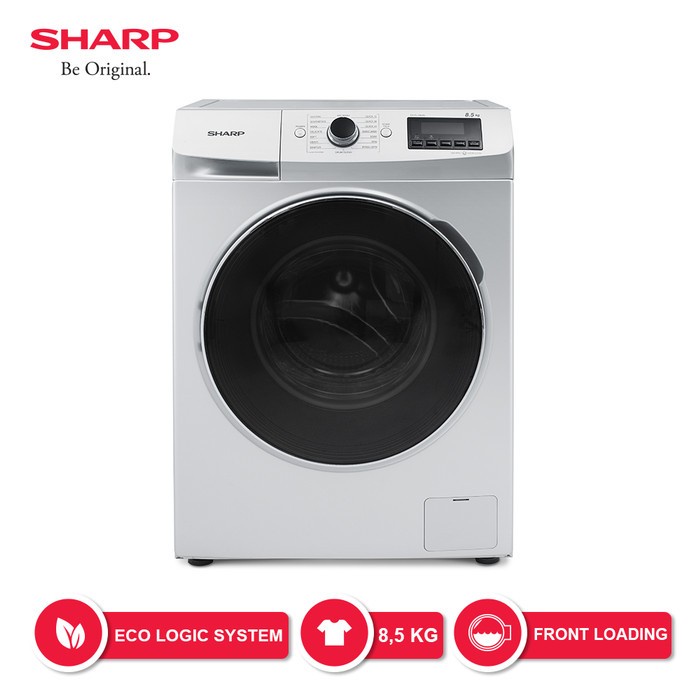Sharp Mesin Cuci Front Loading 8,5kg ES-FL1083 w