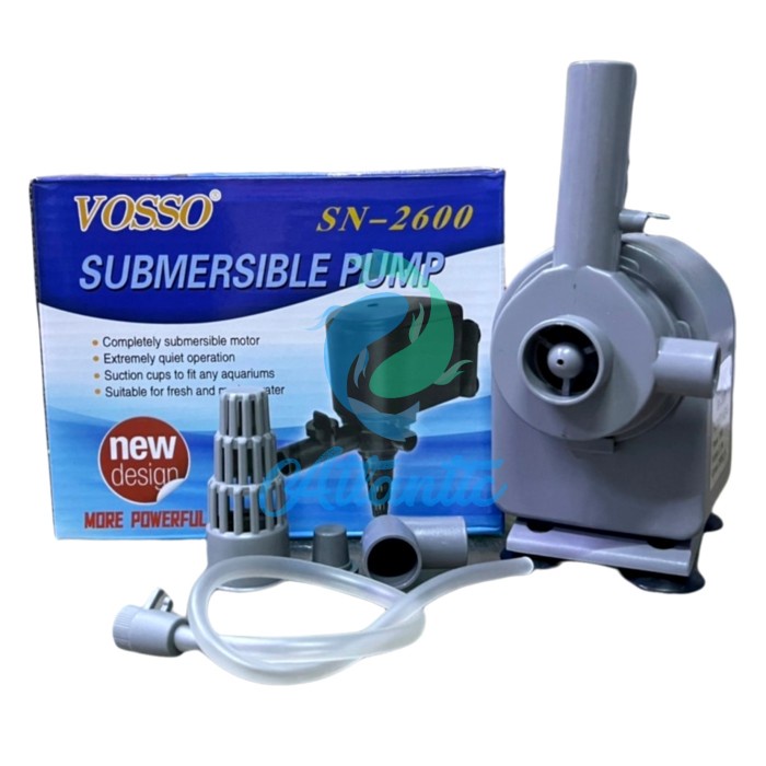 Vosso Sn-4500 Pompa Aquarium Pompa Kolam Pompa Hidroponik Vosso 4500