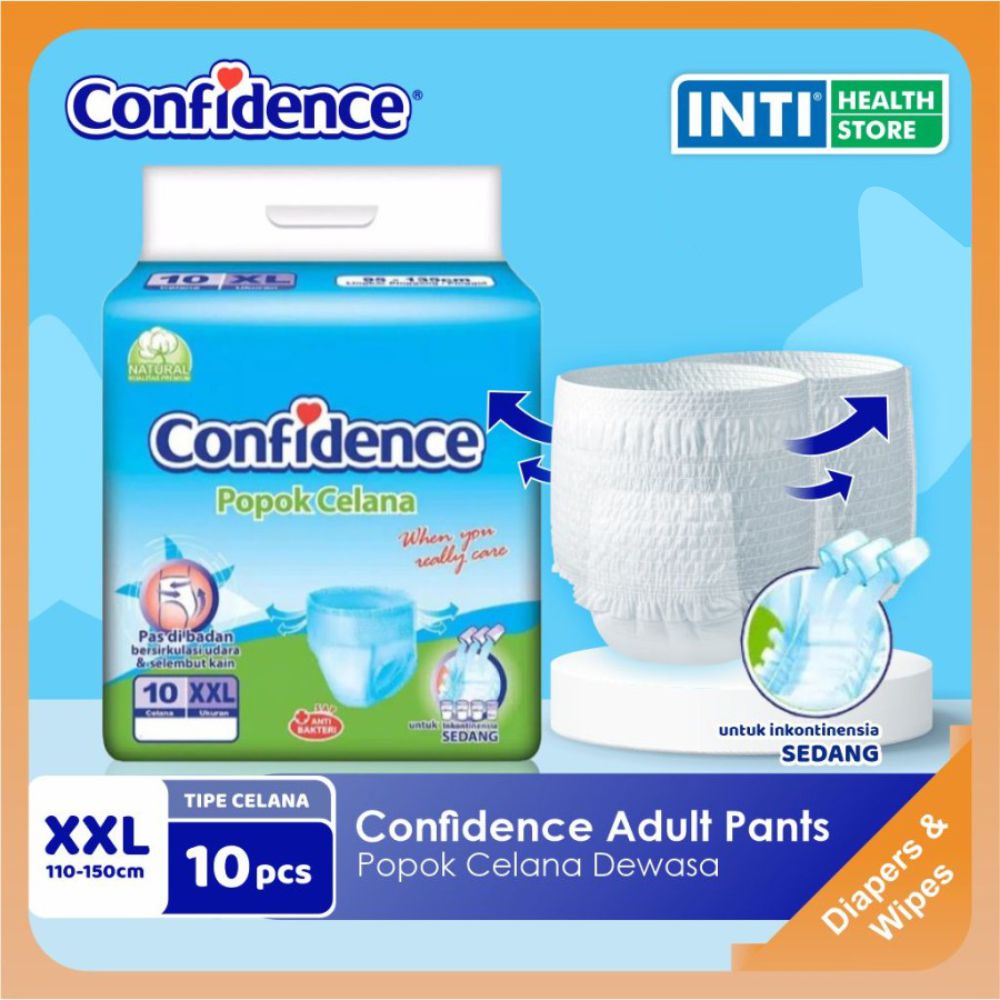 Confidence | Adult Pants XXL 10 | Popok Celana Dewasa | Diapers Dewasa