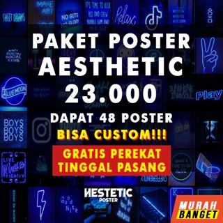 Poster Dinding Aesthetic | Poster Aesthetic | Poster Murah | Isi 48 Pcs