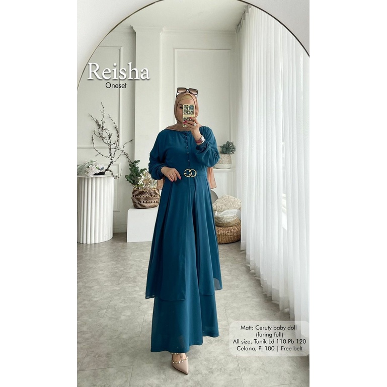 Reisha Fashion Muslim Ori Glamz Kekinian/Pesta/Gamis/ Dress/