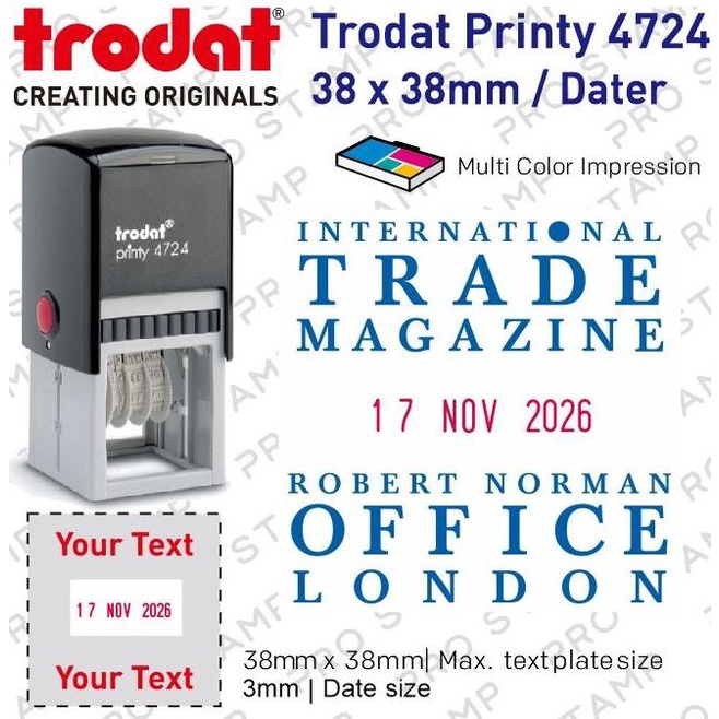 

Stempel Tanggal & Printy Custom - TRODAT 4724