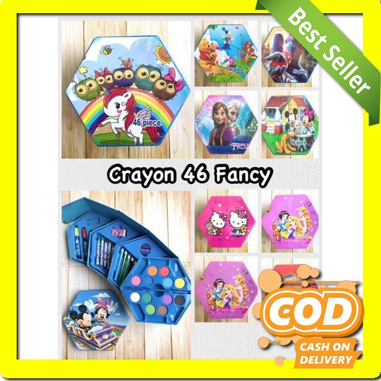 

Cod Aktif Krayon Crayon Titi Oil Pastels 48 Warna Besar Hardcase Aman Crayon Box Set 46 Pcs - Pri