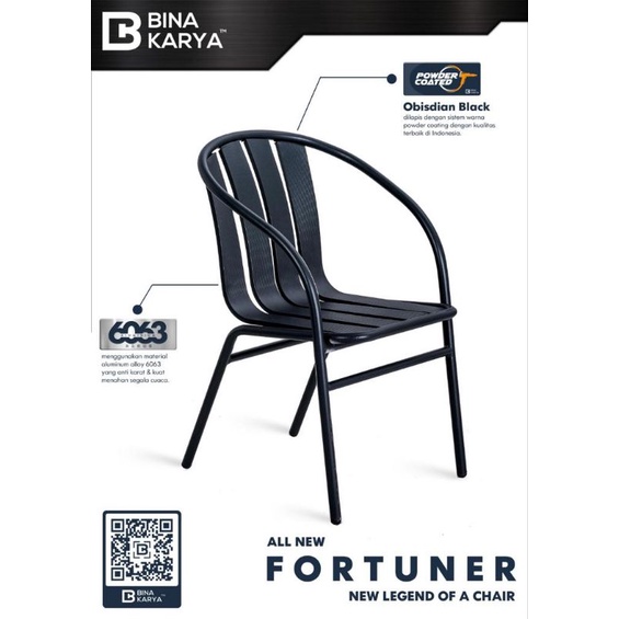 Bina Karya Kursi Teras Kursi Cafe Fortuner Kuat Kokoh Anti Karat (khusus wilayah palembang)
