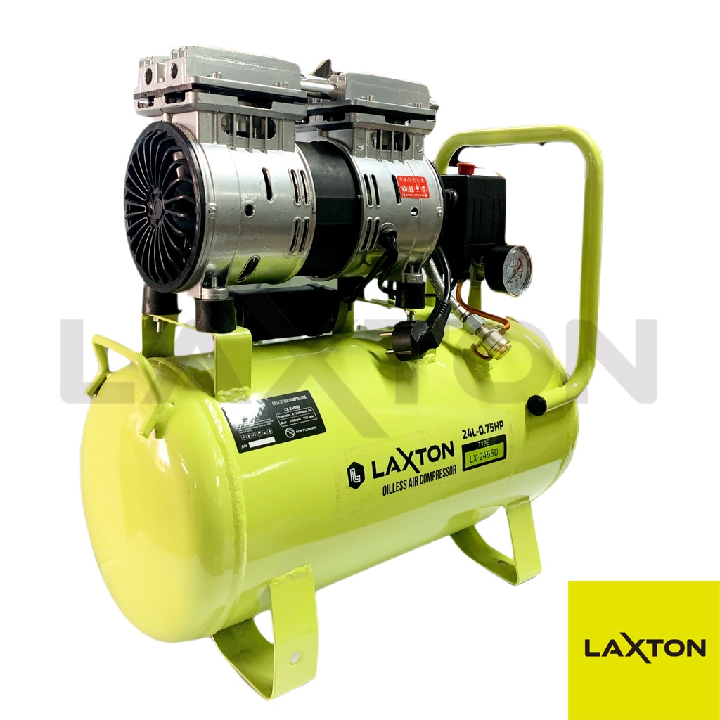 LAXTON kompresor angin SILENT OILESS 24 Liter 3/4HP MURAH LARIS LX24550