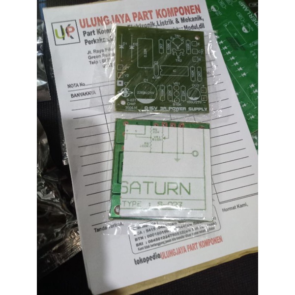 PCB power supply 3A 0-15V stabilizer kit layout PCB