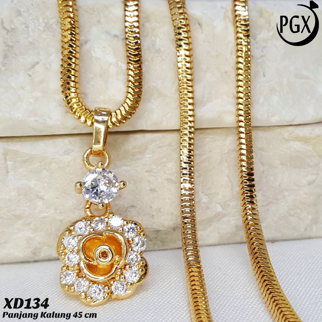 PGX Kalung Wanita Xuping Perhiasan Lapis Emas Aksesoris Fashion Premium - XD134