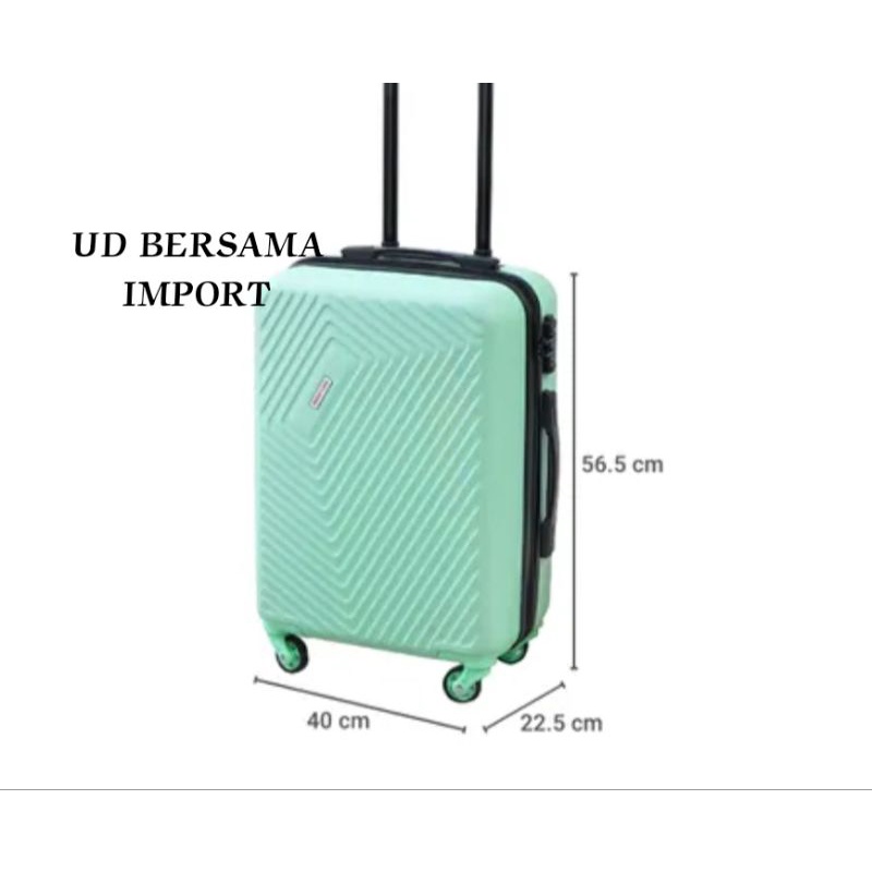 SUPERCASE Koper 20Inc Macaroon Hijau/Luggage Travel