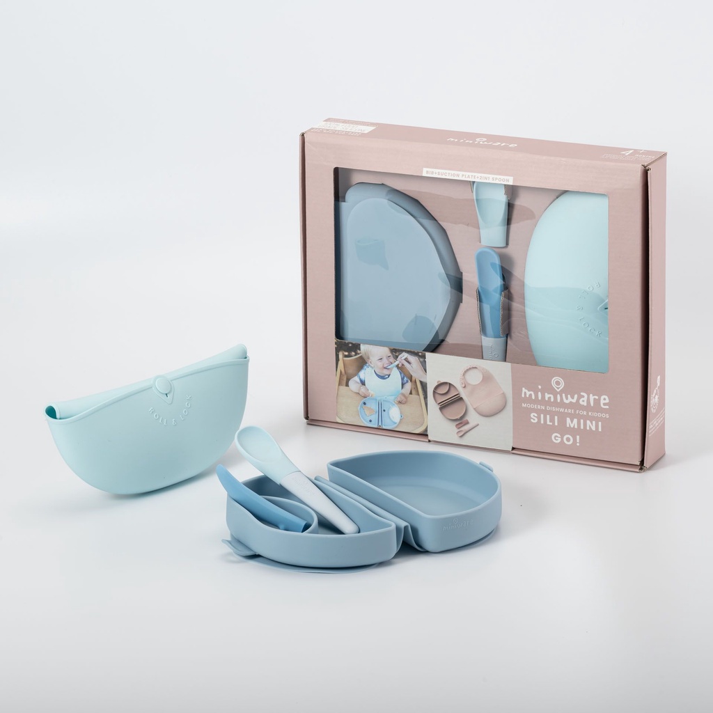 Miniware x Catherine - Siliminigo | Piring Silicone Bayi ,Sendok Bayi