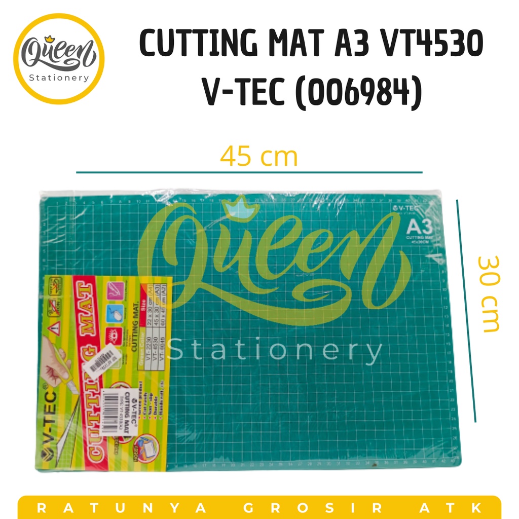 

1 PCS CUTTING MAT A3 VT4530 V-TEC (006984) - ALAS POTONG KERTAS TATAKAN PISAU CUTTER