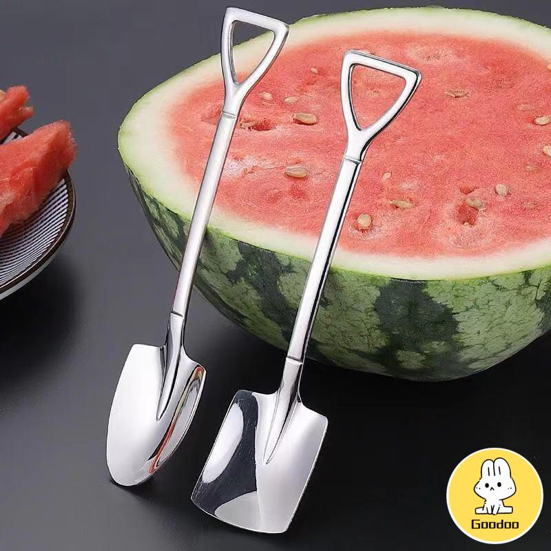 Sendok Sekop Melon Semangka Bahan Stainless Steel Tebal Gaya Retro Untuk Rumah -Doo