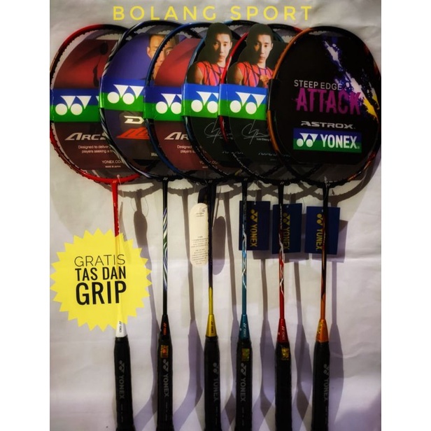 RAKET BADMINTON YONEX IMPOR 28LBS GRATIS TAS DAN GRIP