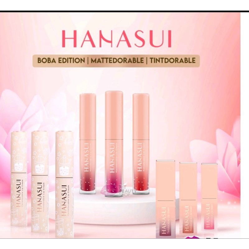 Lip tint Hanasui |lip jelly tint Hanasui satin Bpom