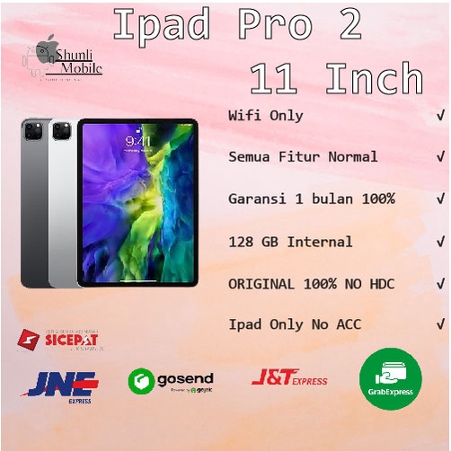 Jual IPAD PRO GEN 2 128 GB SECOND SEKEN BEKAS GARANSI 100% | Shopee