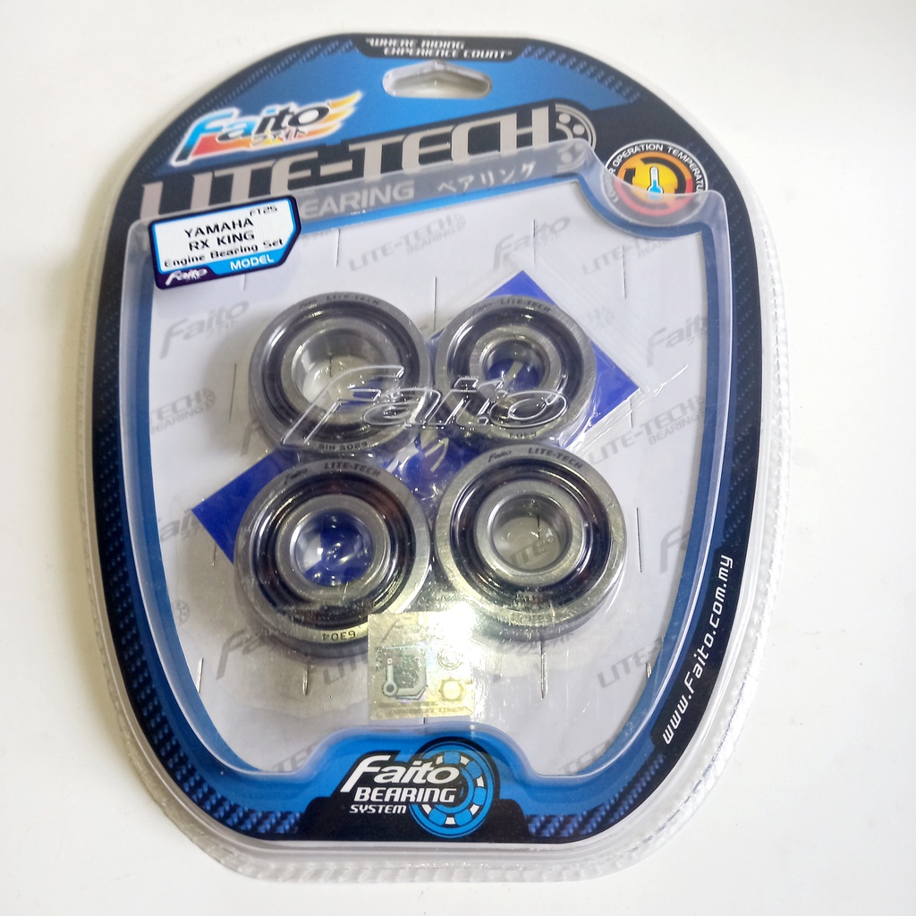 BEARING MESIN SET RX KING LITE TECH FAITO ENGINE BEARING RX KING FAITO LITE TECH