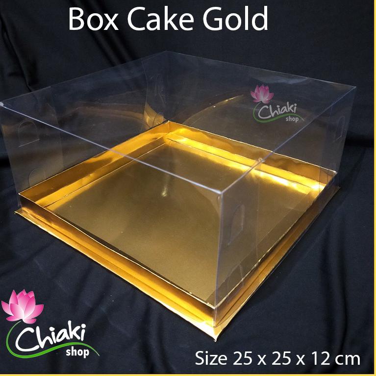 

gm✵Dijual Murah Box Mika GOLD Uk 25 x 25 x T. 12 cm Cupcake isi 9 Cake Pudding Tart Dus Emas Karton Tebal CHIAKI 82