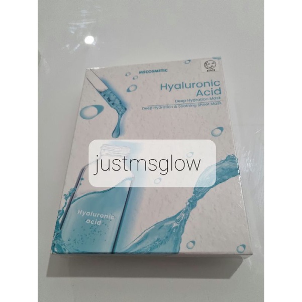 MS GLOW SHEET MASK - HYALURONIC ACID - (BOX)