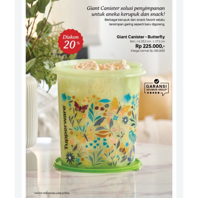 Giant canister 8.4L (1)/wadah kerupuk/lodong snack