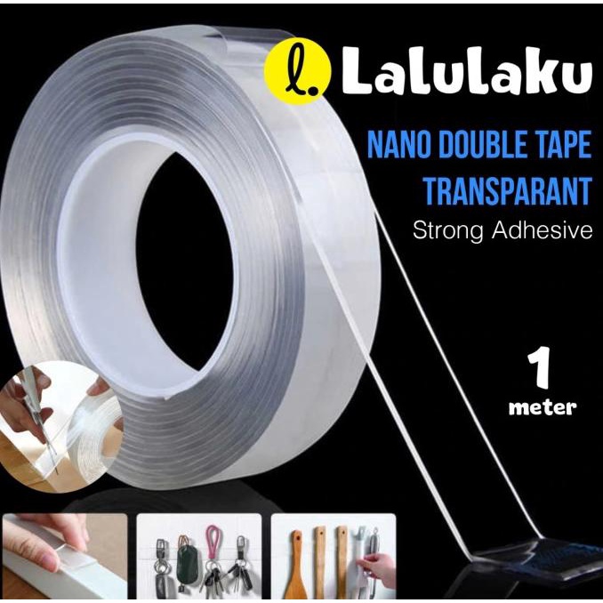 

Nano Magic Double Tape Bening Tahan Air 30mm x 1M Acrylic Washable