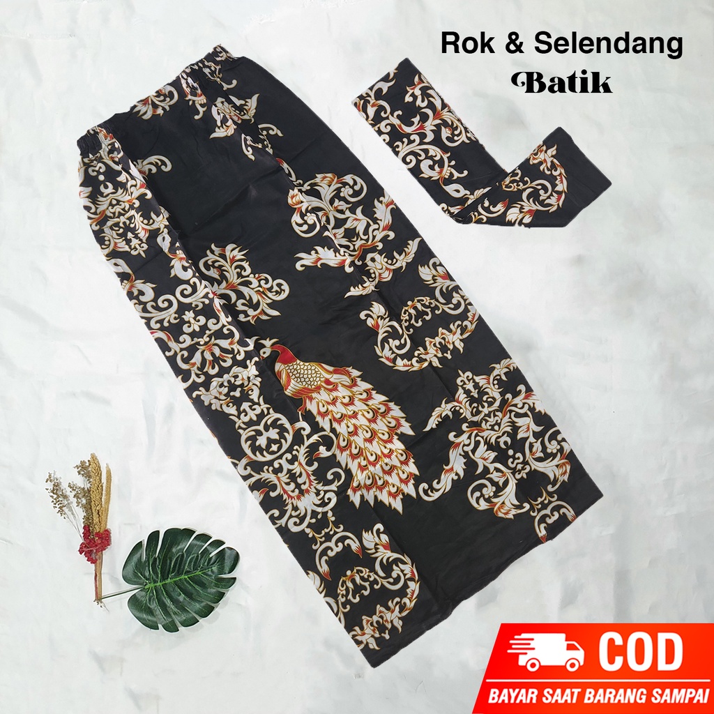 BISA COD -  PROMOO Rok Batik Model Span Allsize Bawahan Rok Batik Modern Termurah  Rok Slendang batik kondangan kekinian