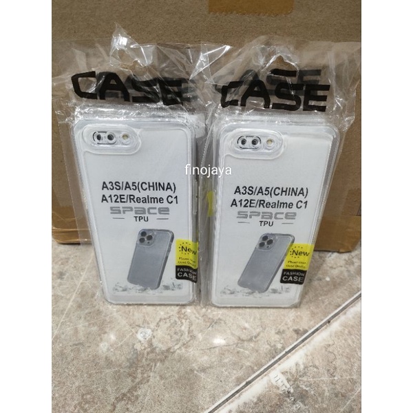 Softcase Oppo A3S A5 A12E Silikon Casing Selicon Case Bening Transparan Terasfaran Pelindung Pro Camera