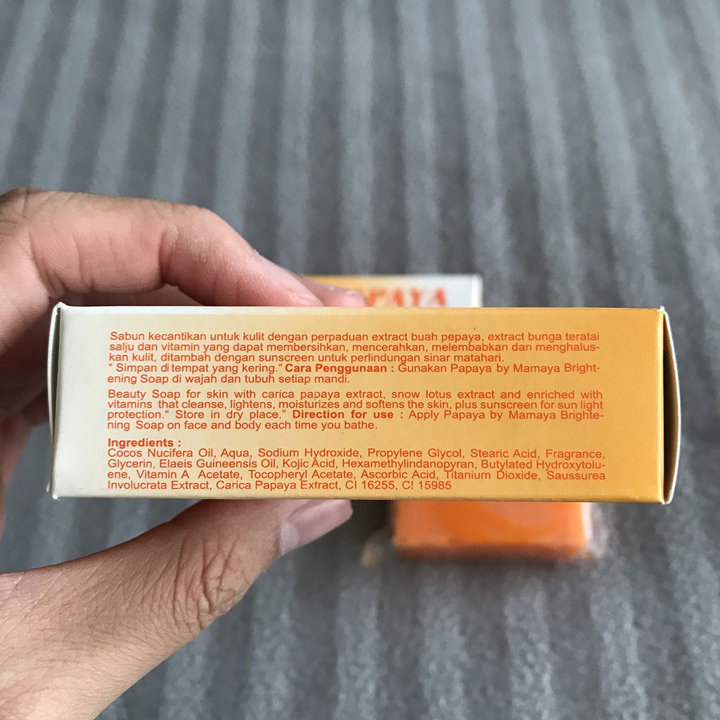 ❤ PAMELA ❤Sabun Papaya Mamaya Brightening Soap BPOM 70 Gram