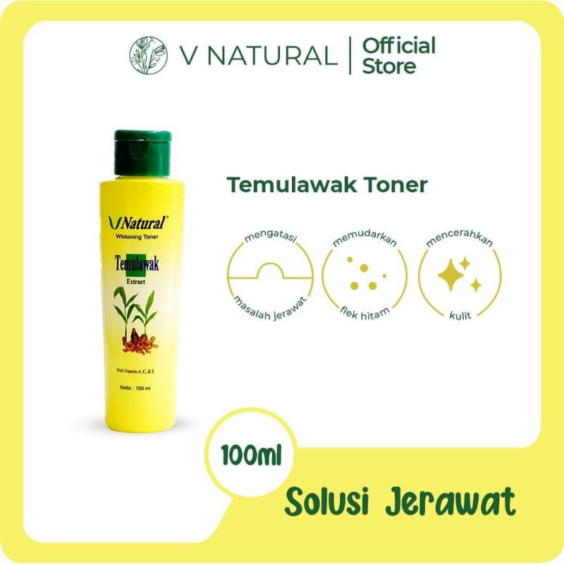 Toner Temulawak V Natural Original/BPOM