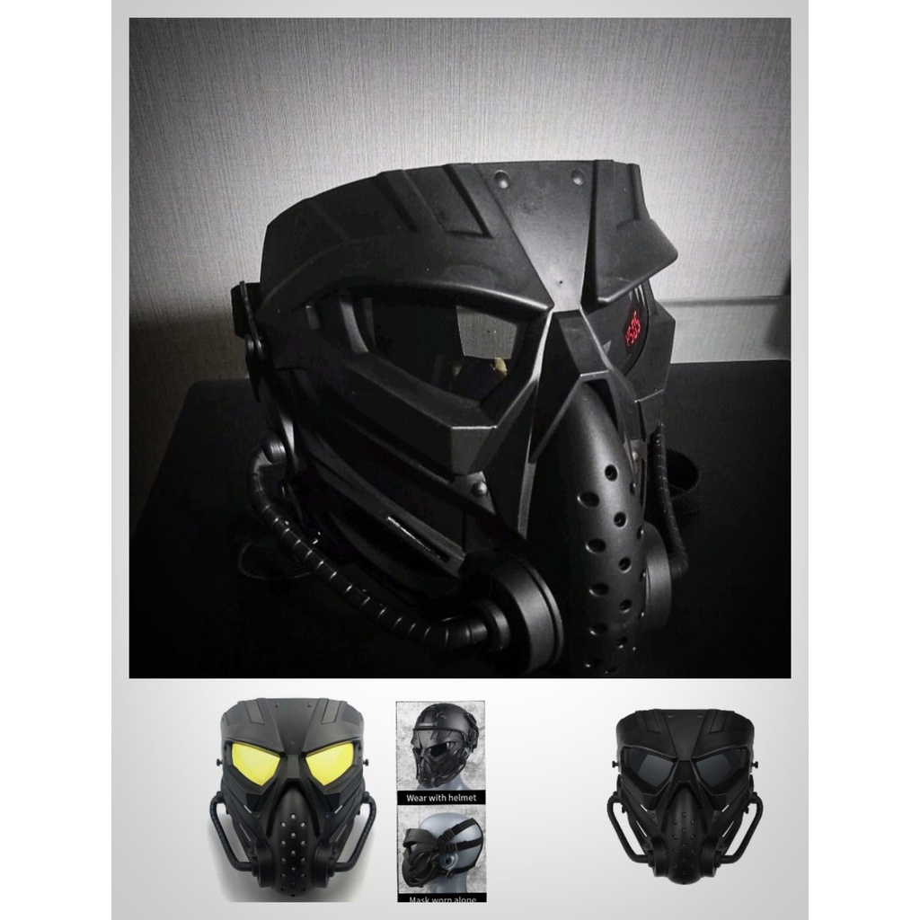 Topeng mask masker tactical respirator gask mask topeng cosplay olahraga outdoor airsoft airsofter s
