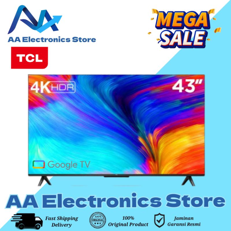 TCL 43A18 43 INCH GOOGLE TV 4K UHD DOLBY AUDIO LED TV TCL 43A18