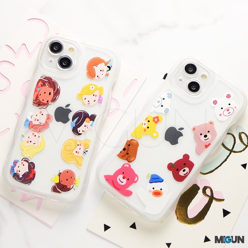 New! Wavy Cute Doll - Curly Softcase for iPhone 7 8 SE2020 7+ 8+ X XS XR XSMAX 11 11PRO 11PROMAX 12 13 MINI PRO PROMAX