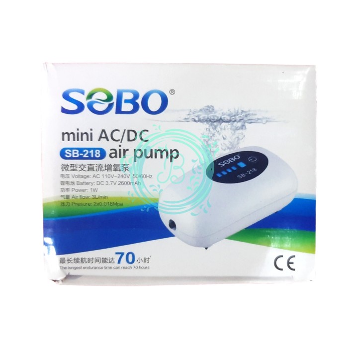 Sobo Sb 218 1 Lubang Aerator Usb Otomatis Ac/Dc Acdc Emergency Sb218