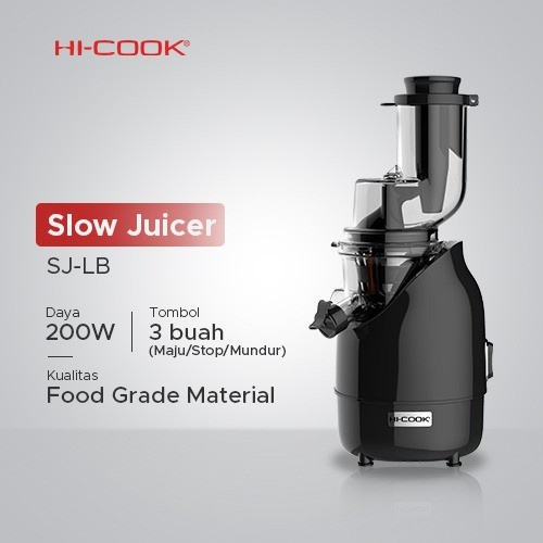 Hi-Cook SJLB Slow Juicer 200W Tritan Food Grade hicook SJ-LB