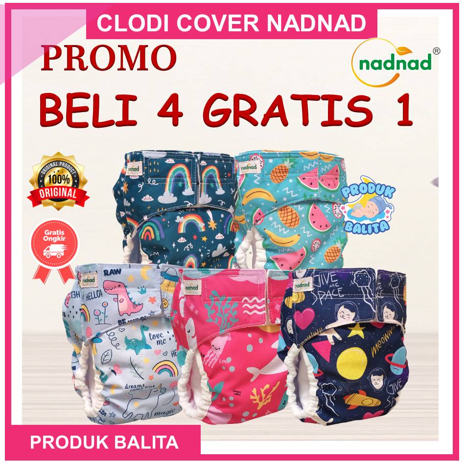 Grosir Clodi Kain Cuci Ulang Popok Clodi Nadnad By Sakina Cover Perekat (3-11kg) Celana ( 7-17kg)