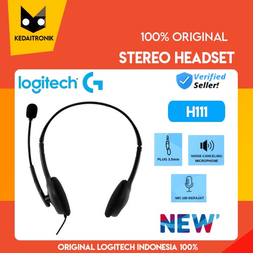 NEW Headset Logitech H111 Stereo Headset H111 LOGITECH