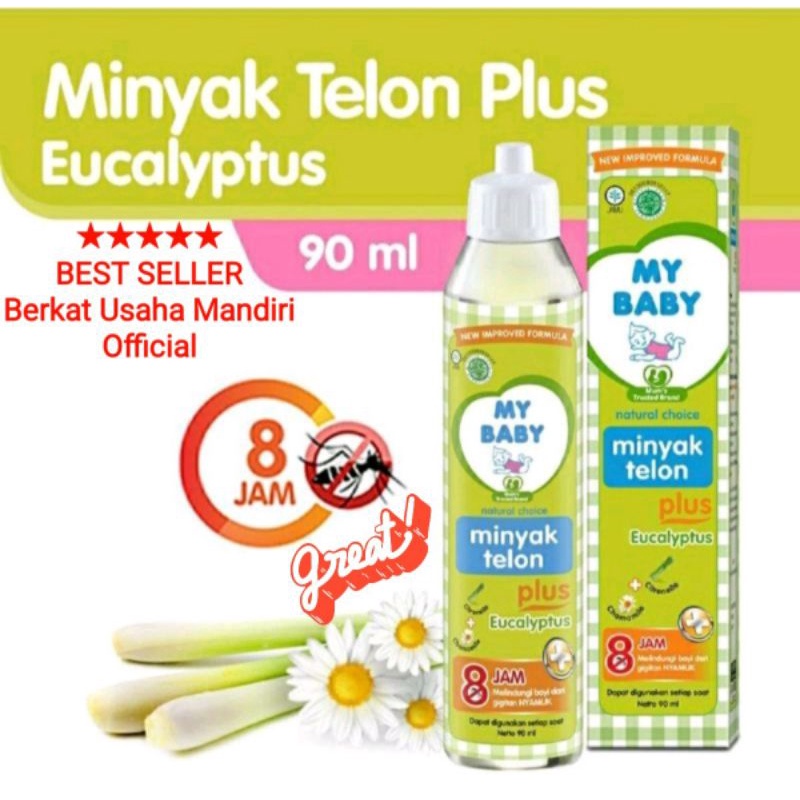 Minyak Telon MY BABY Plus Eucalyptus + Citronella 90ml Melindungi 8Jam dari gigitan nyamuk