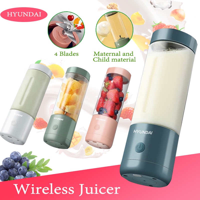 Mini Juicer 400ML Cup Blender USB Blender Juicer 4 Mata Pisau Portable Juicer