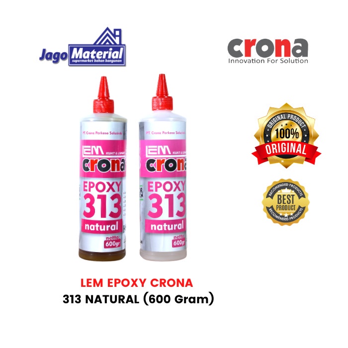Lem Epoxy Crona 313 Natural (Resin + Hardener)