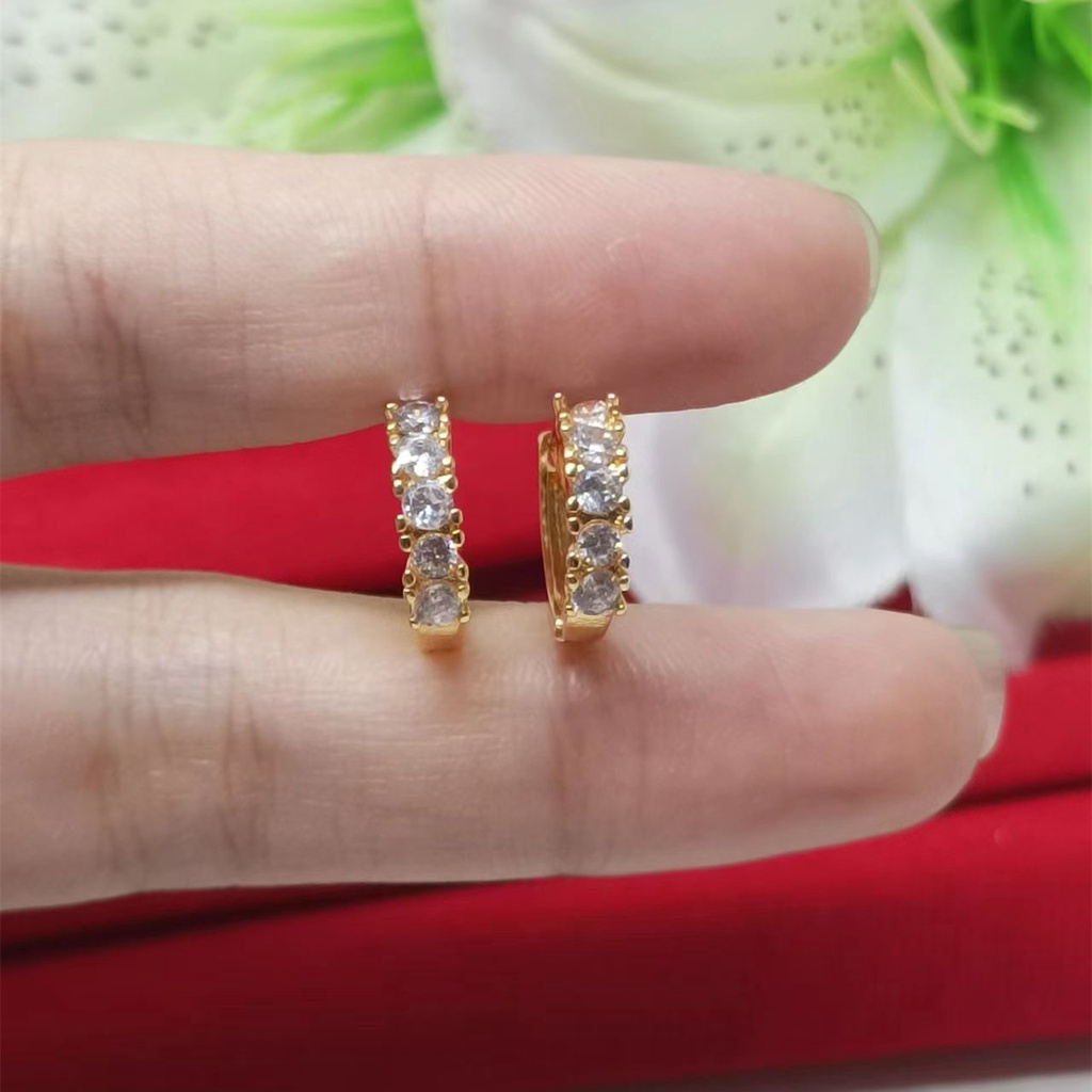 Fashion Versi korea /Anting Pasangan/Bahan Tembaga Anting Pria Dan Wanita xuping