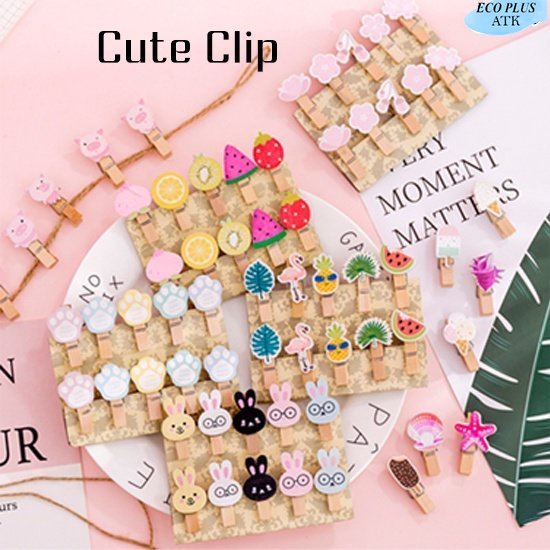 Clip Kayu Penjepit Foto Wooden Clip Photo Character Series Decoration DIY