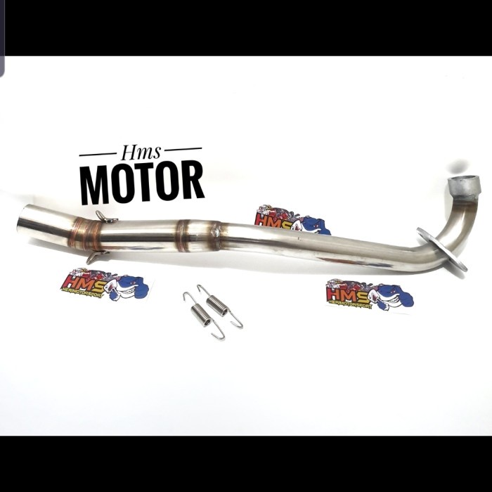 Leher Knalpot Tsukigi Stenlis Wave 125 - Supra X 125- Kharisma -Kirana