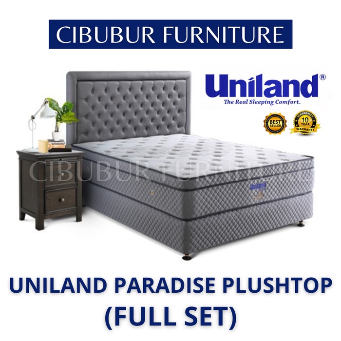 PROMO UNILAND Springbed New Paradise Plushtop FULL SET - 90x200