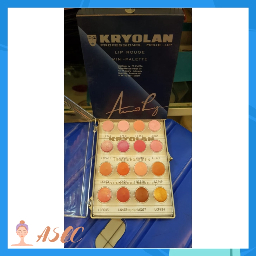 [NEWPROMO] KRYOLAN LIP ROUGE PALETTE COLORS / KRYOLAN LIPSTIK - MINI 12GR