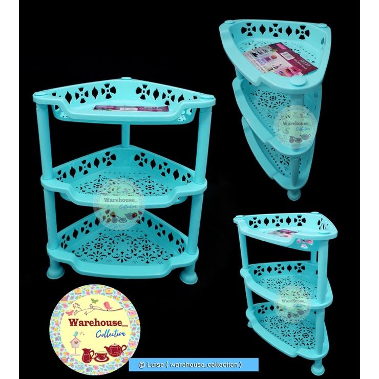Rak Mini Sudut Selvi SSN 3 Serbaguna Viola / Rak Plastik Serbaguna / Rak Sudut Mini