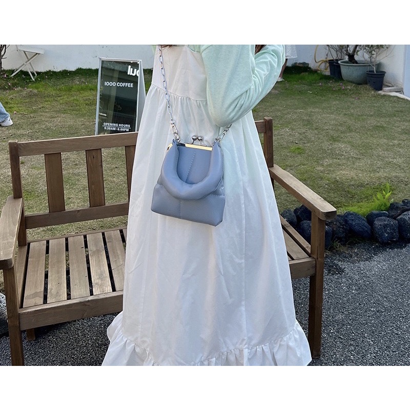 Tas Selempang Kulit Wanita Tas Cewek Mini Slingbag Rantai JS2 8479