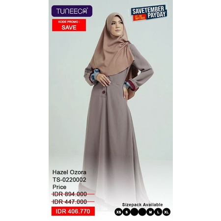 Hazel Ozora Gamis Tuneeca Sale TS - 0220002