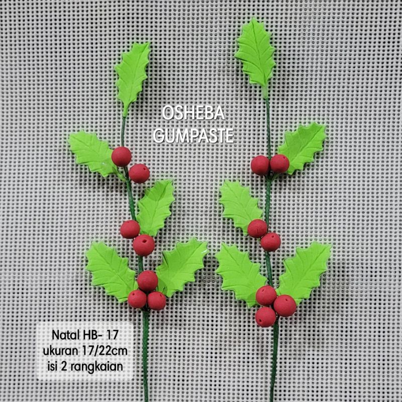 

[osheba] gumpaste natal HB 17 warna hijau